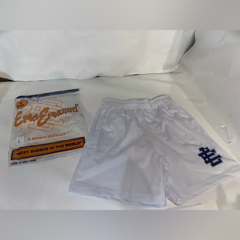 Eric Emanuel EE Basic Short (SS24) White / Navy BRAND NEW